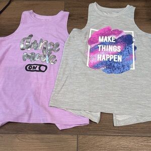Trendy Kids Tank Tops - Lavender and Gray active wear